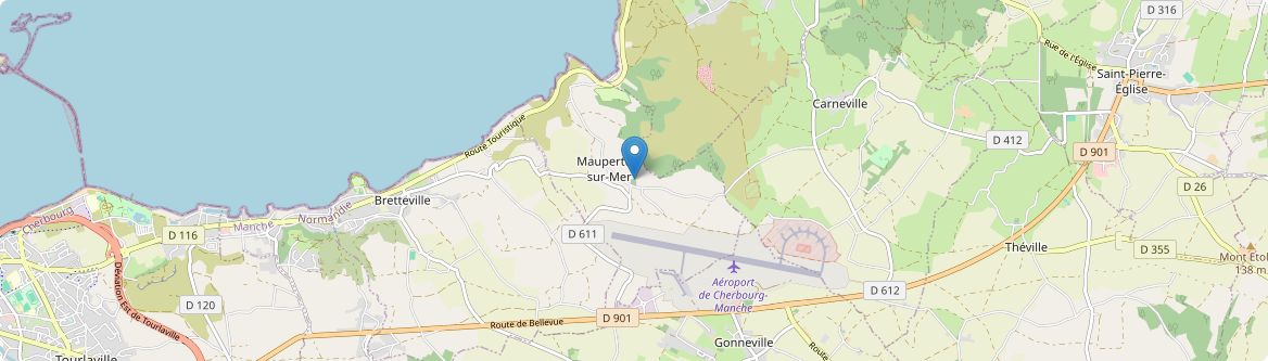 Maupertus-sur-Mer - Carte