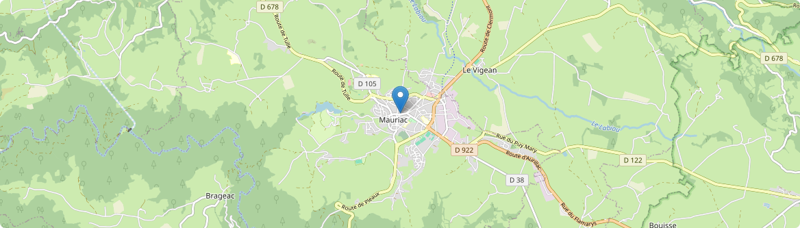 Mauriac - Carte