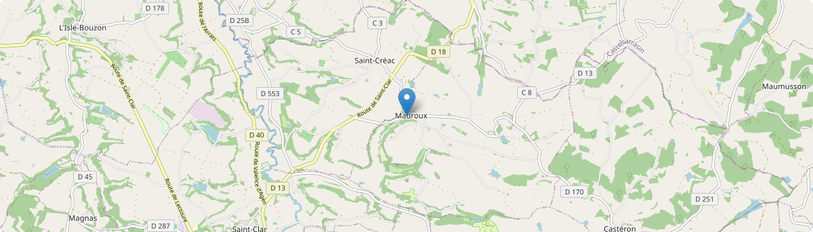 Mauroux - Carte