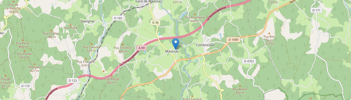 Maussac - Carte
