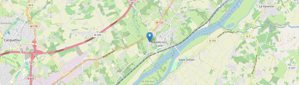 Mauves-sur-Loire - Carte