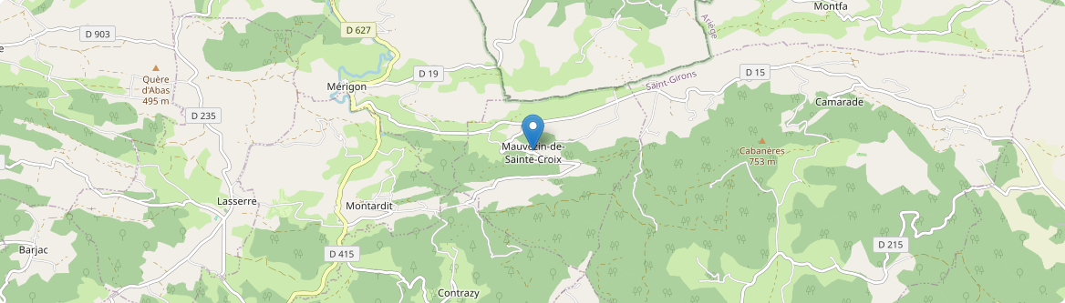 Mauvezin-de-Sainte-Croix - Carte