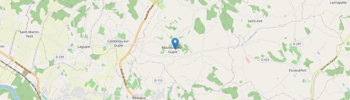 Mauvezin-sur-Gupie - Carte