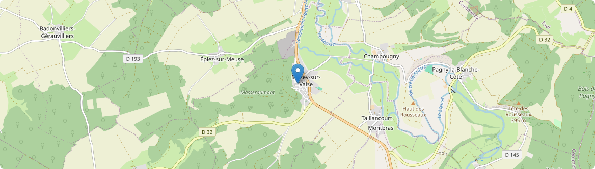Maxey-sur-Vaise - Carte