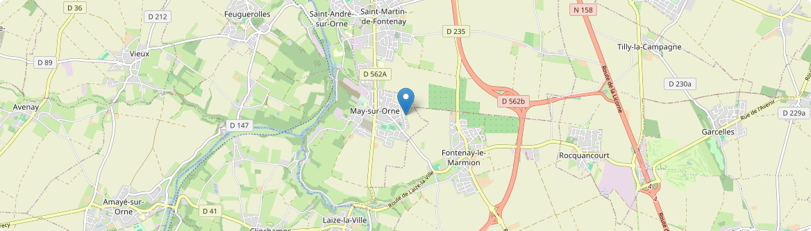 May-sur-Orne - Carte
