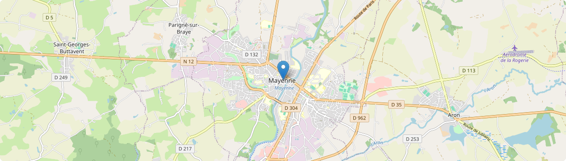 Mayenne - Carte