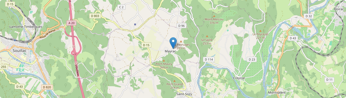 Mayrac - Carte