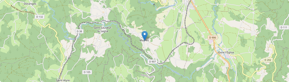 Mayres - Carte