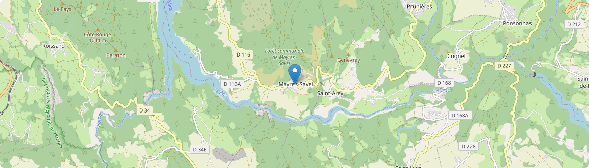 Mayres-Savel - Carte