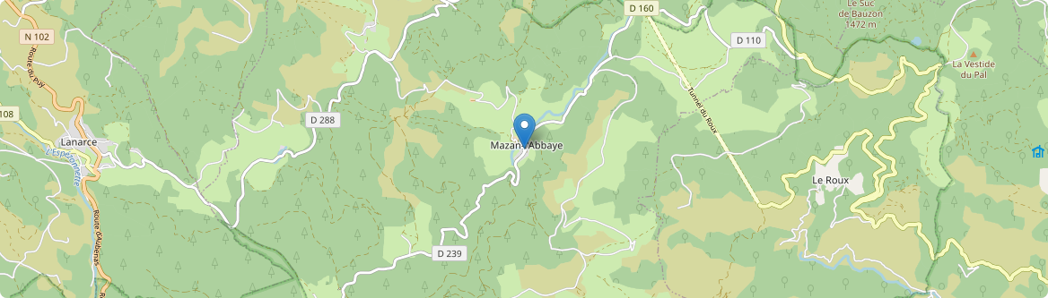 Mazan-l'Abbaye - Carte