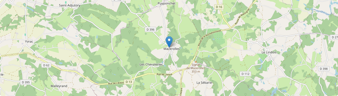 Mazerolles - Carte