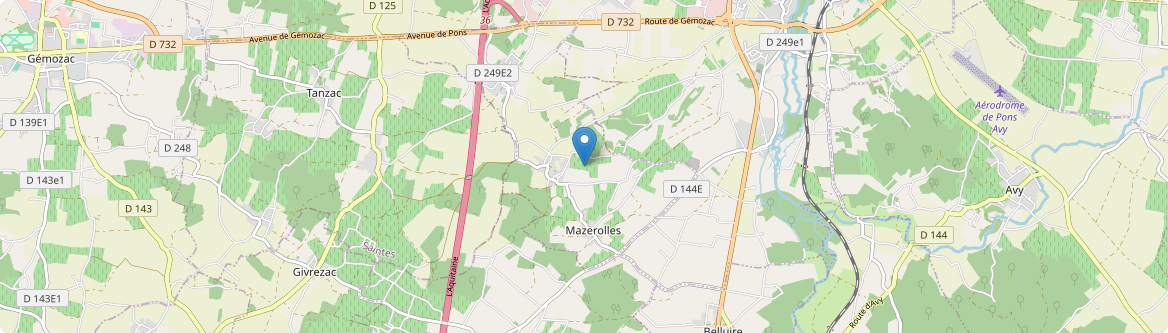 Mazerolles - Carte