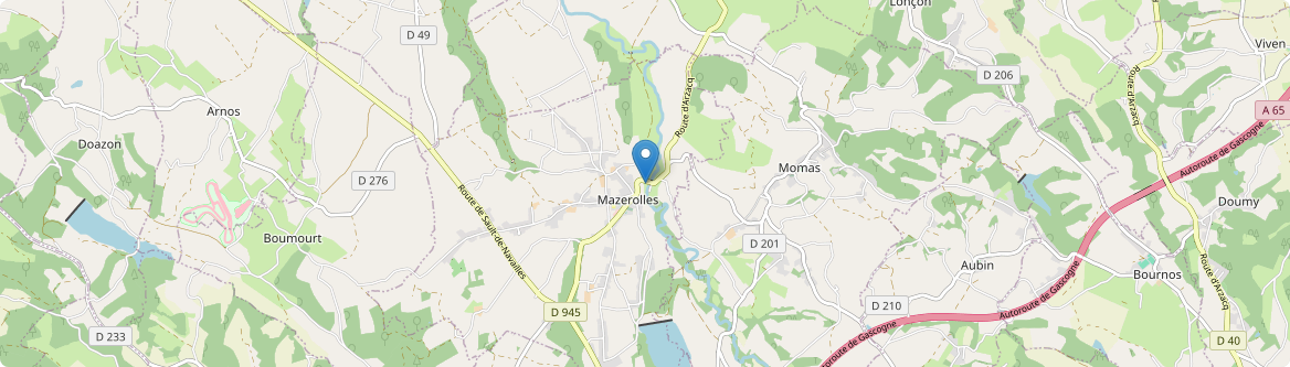 Mazerolles - Carte