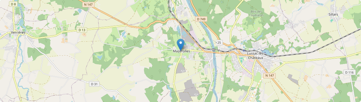 Mazerolles - Carte