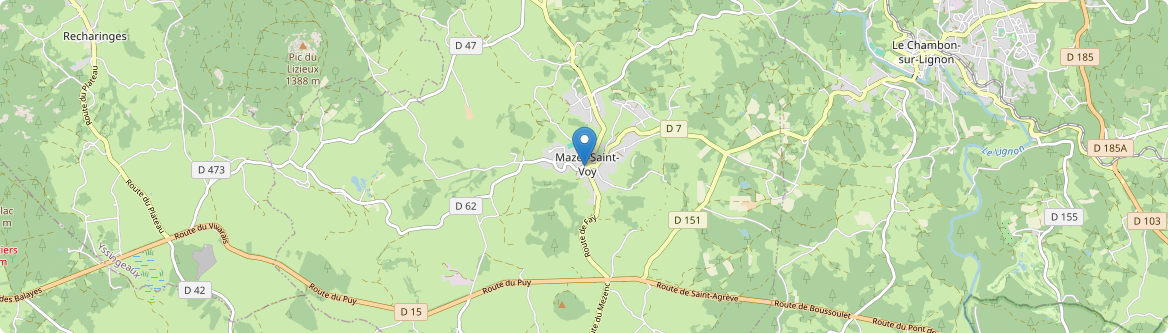 Mazet-Saint-Voy - Carte