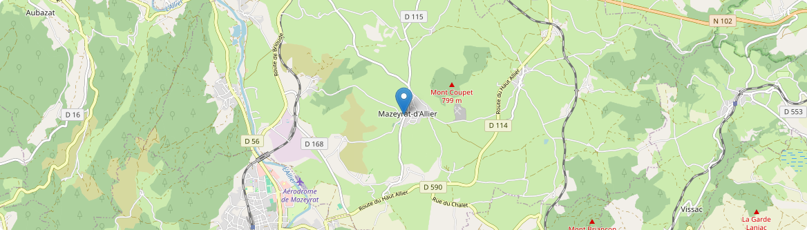 Mazeyrat-d'Allier - Carte