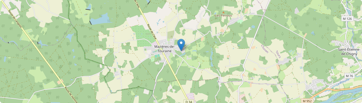 Mazières-de-Touraine - Carte