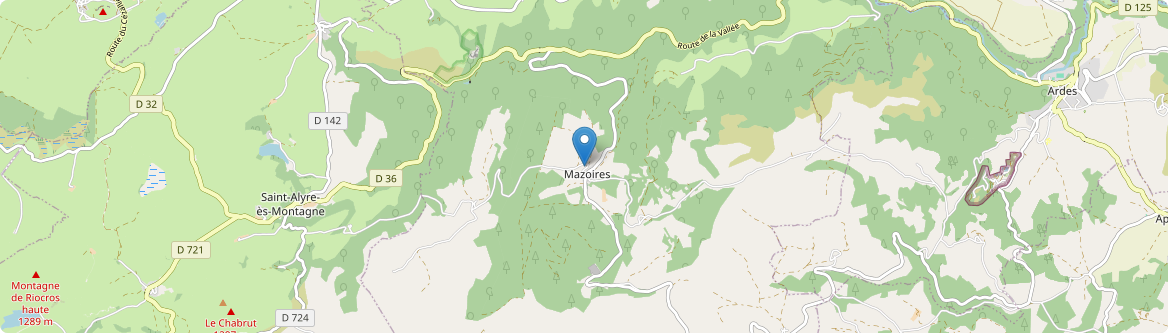 Mazoires - Carte