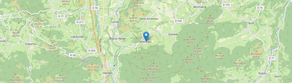 Mazouau - Carte