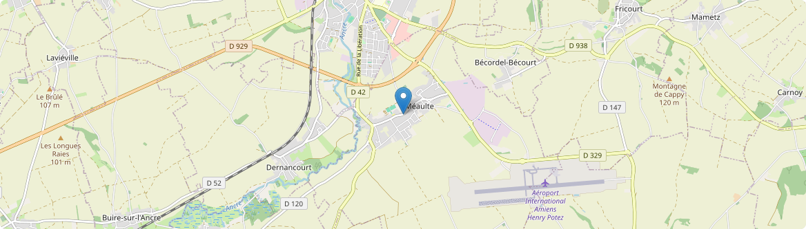 Méaulte - Carte