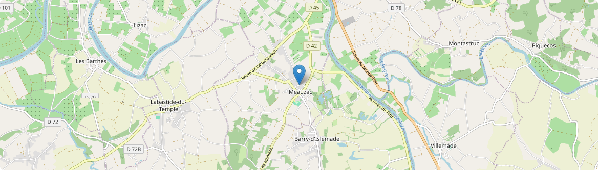 Meauzac - Carte