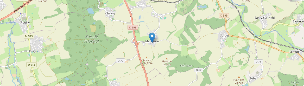 Mécleuves - Carte