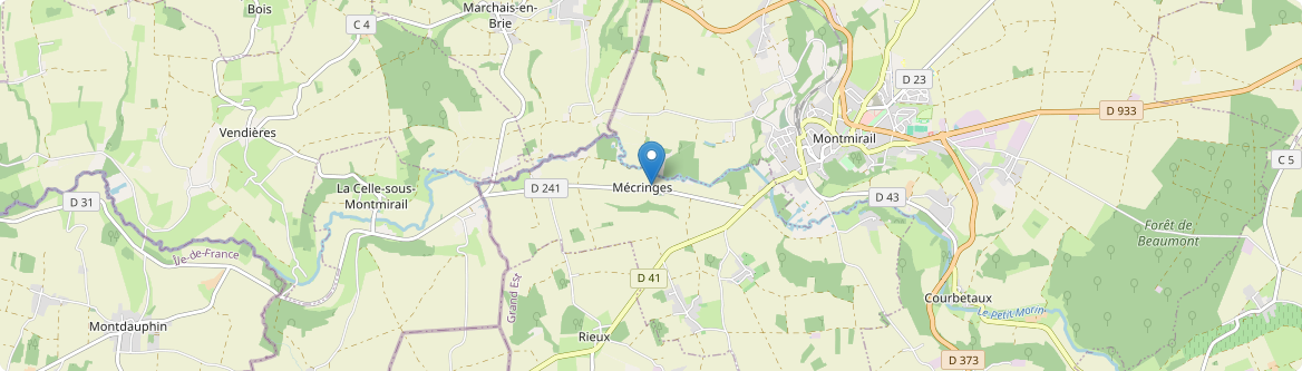 Mécringes - Carte