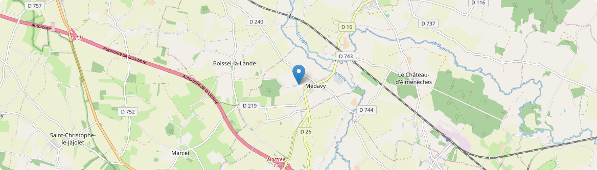 Médavy - Carte