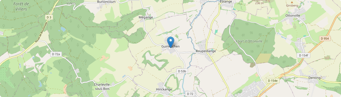 Mégange - Carte