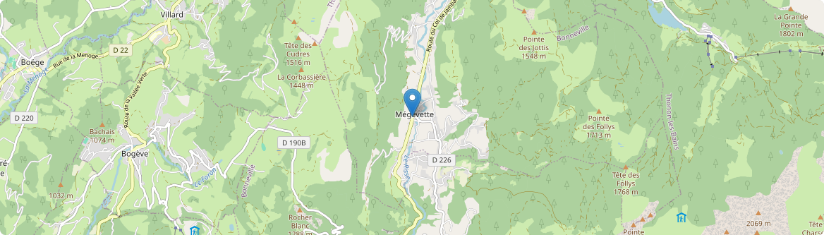Mégevette - Carte