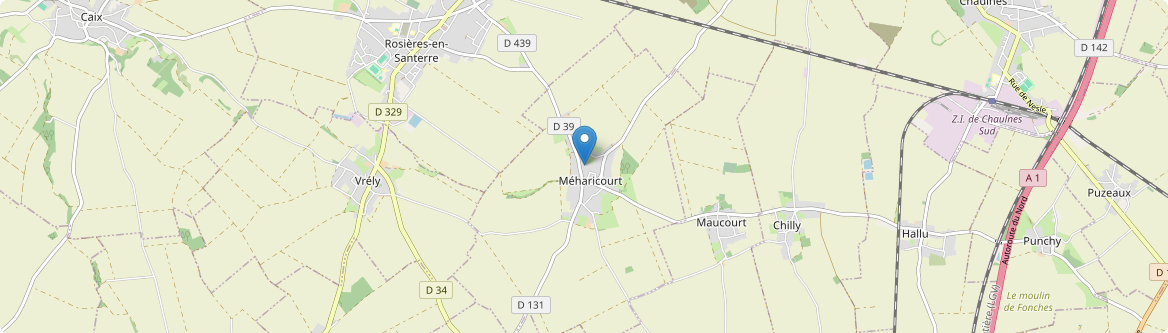 Méharicourt - Carte