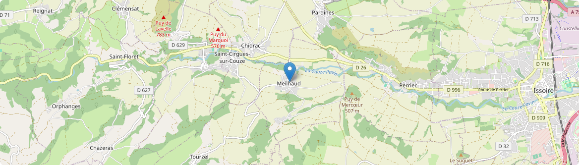 Meilhaud - Carte