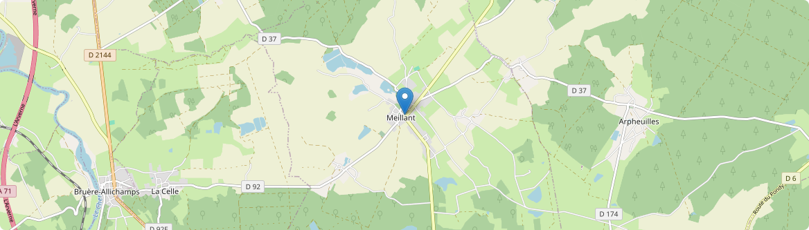 Meillant - Carte