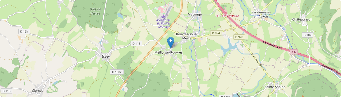 Meilly-sur-Rouvres - Carte