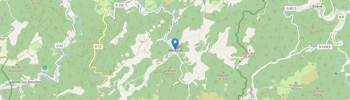 Mélagues - Carte