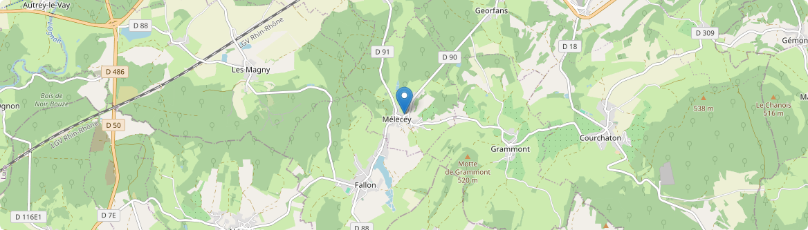 Mélecey - Carte