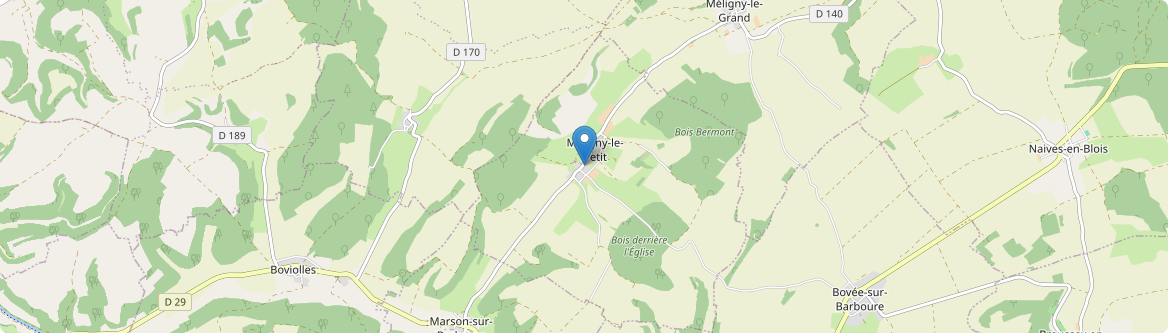 Méligny-le-Petit - Carte