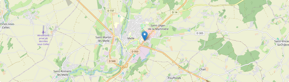 Melle - Carte