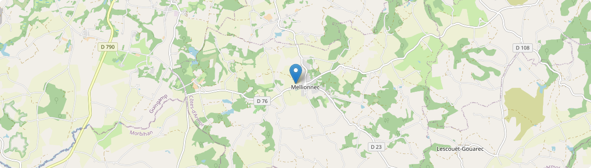 Mellionnec - Carte