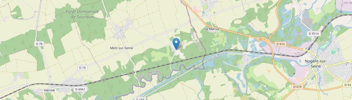 Melz-sur-Seine - Carte
