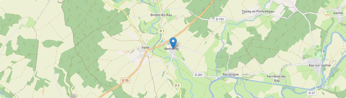 Membrey - Carte