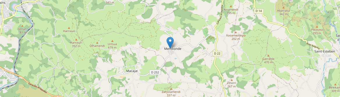 Mendionde - Carte