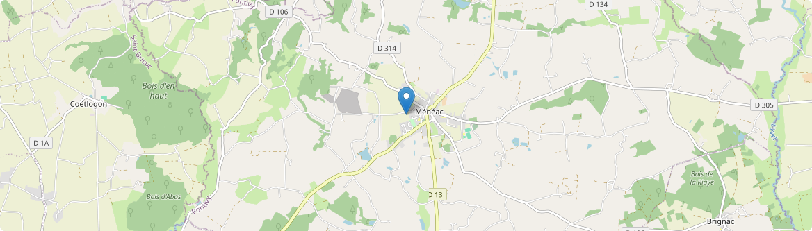 Ménéac - Carte