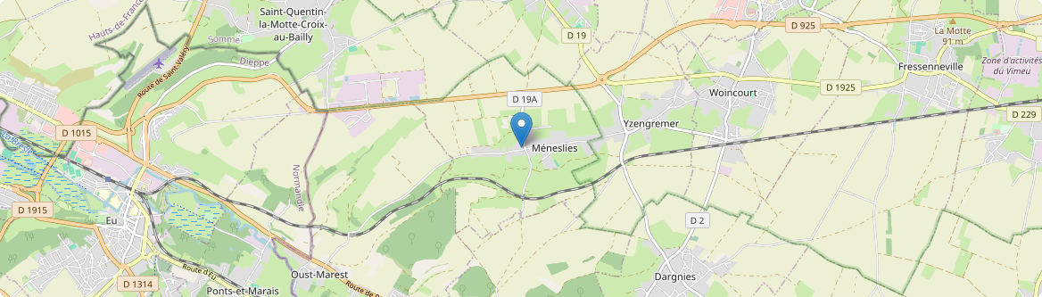 Méneslies - Carte
