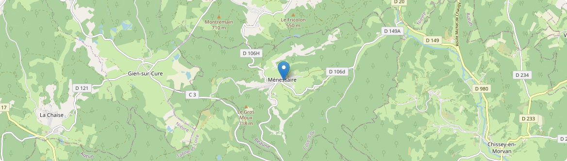 Ménessaire - Carte