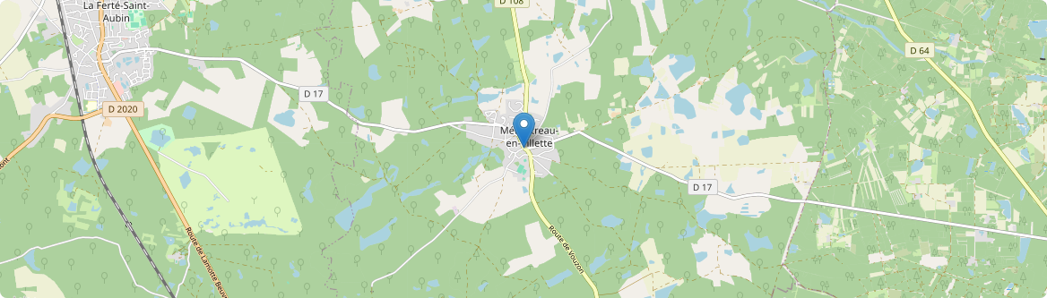 Ménestreau-en-Villette - Carte