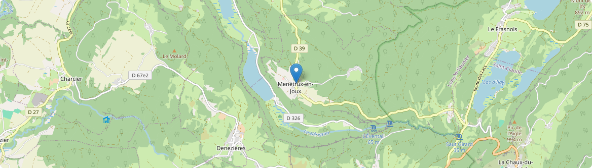 Menétrux-en-Joux - Carte