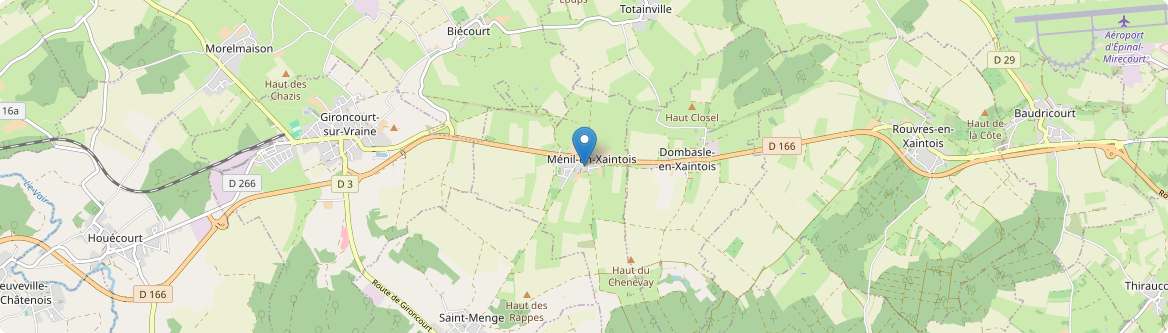 Ménil-en-Xaintois - Carte