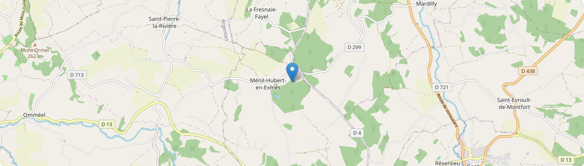 Ménil-Hubert-en-Exmes - Carte