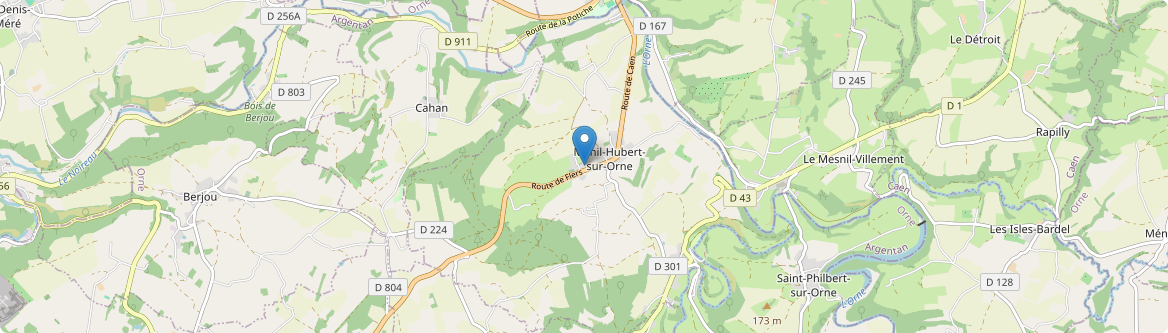 Ménil-Hubert-sur-Orne - Carte